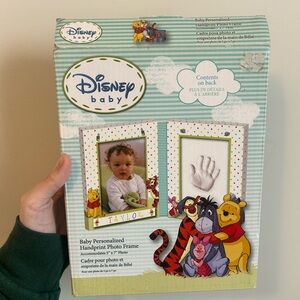Winnie the Pooh Disney Baby Photo frame and hand print collector keepsake